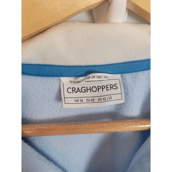 Craghoppers Womens Fleece 1/4 Zip Pullover Sweater Size US 12 UK 16 - Picture 2 of 7